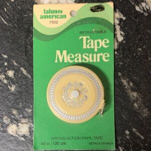 Vintage Talon American Retractable Tape Measure Never Opened Made in Japan